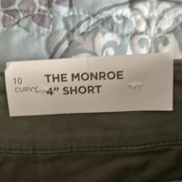 LOFT Green Bermuda Shorts Cotton Blend Classic - Picture 6 of 7